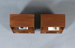 John Keal Californian Modern Night Stands w Bookcase by John Keal for Brown Saltman - 4643610