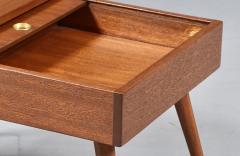 John Keal Californian Modern Side Tables w Storage Compartments by John Keal - 4794107