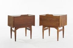 John Keal Drop Front End Tables by John Keal for Brown Saltman circa 1950s - 1390682