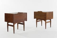 John Keal Drop Front End Tables by John Keal for Brown Saltman circa 1950s - 1390685