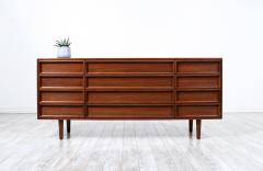 John Keal John Keal 12 Drawers Walnut Dresser for Brown Saltman - 2941537