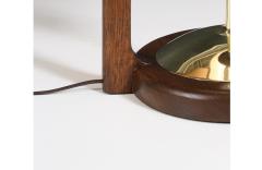 John Keal John Keal Korina Wood Brass Accent Table Lamp for Modeline of California - 4316609