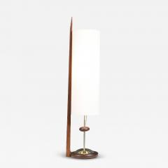 John Keal John Keal Korina Wood Brass Accent Table Lamp for Modeline of California - 4319194