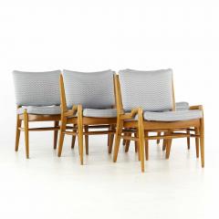 John Keal John Keal for Brown Saltman Bleached Mahogany Dining Chairs Set of 6 - 3691641