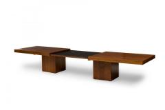 John Keal John Keal for Brown Saltman Mid Century American Wooden Expandable Coffee Table - 4272907