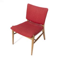 John Keal John Keal for Brown Saltman Mid Century Beached Mahogany Dining Chairs Pair - 3932264