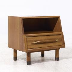 John Keal John Keal for Brown Saltman Mid Century Bleached Mahogany Nightstands Pair - 4039399