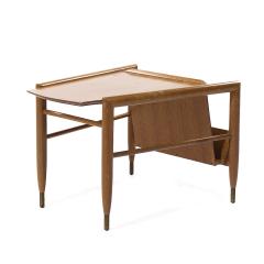 John Keal John Keal for Brown Saltman Mid Century Magazine Side Table - 3924679