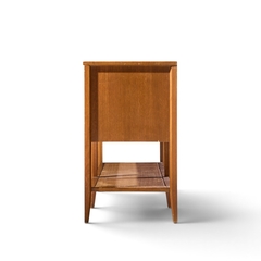 John Keal John Keal for Brown Saltman Style Mid Century Mahogany and Cane Console Credenza - 4774993