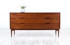 John Keal Mid Century Modern Walnut Dresser by John Keal for Brown Saltman - 2272547