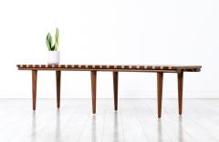 John Keal Mid Century Two Tone Bench Table by John Keal for Brown Saltman - 3113054