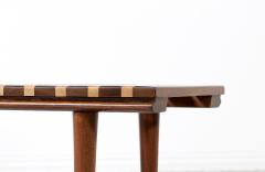 John Keal Mid Century Two Tone Bench Table by John Keal for Brown Saltman - 3113057