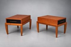 John Keal Occasional Tables Mahogany Brass United States 1950s - 4813533