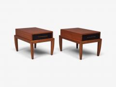 John Keal Occasional Tables Mahogany Brass United States 1950s - 4813536
