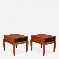 John Keal Occasional Tables Mahogany Brass United States 1950s - 4824127
