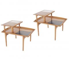John Keal Walnut Step Tables by John Keal for Brown Saltman - 2487728
