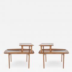 John Keal Walnut Step Tables by John Keal for Brown Saltman - 2492804