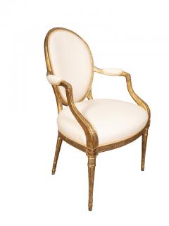 John Linnell Pair Of George III Giltwood Armchairs - 3996012