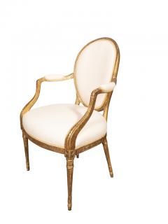 John Linnell Pair Of George III Giltwood Armchairs - 3996014