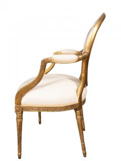 John Linnell Pair Of George III Giltwood Armchairs - 3996015