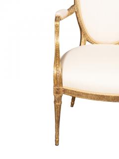 John Linnell Pair Of George III Giltwood Armchairs - 3996022