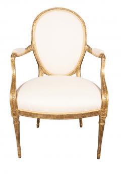 John Linnell Pair Of George III Giltwood Armchairs - 3996098