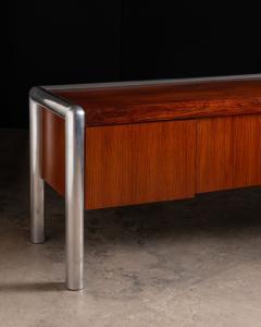 John Mascheroni 1970s Brazilian Rosewood Tubo credenza designed by John Mascheroni for Vecta - 3458746