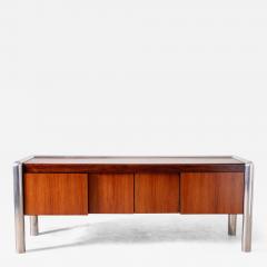 John Mascheroni 1970s Brazilian Rosewood Tubo credenza designed by John Mascheroni for Vecta - 3459960