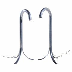 John Mascheroni John Mascheroni Mid Century Aluminum Tube Floor Lamps Pair - 4418198