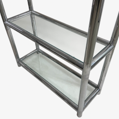 John Mascheroni Mid Century Modern Chrome Etagere by John Mascheroni - 3464560