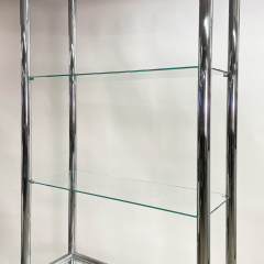 John Mascheroni Mid Century Modern Chrome Etagere by John Mascheroni - 3464561