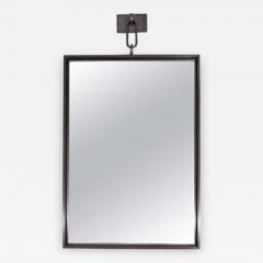 John McDevitt A Patinated Steel Rectangular Pendant Mirror Larger Size - 272393