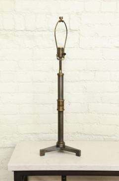 John McDevitt Pair of Steel Table Lamps with Tripod base in Pewter Finish - 271287