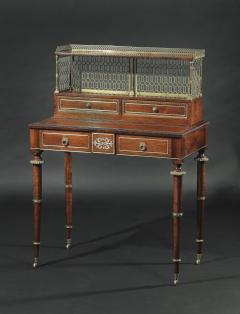 John McLean A Regency Rosewood and Brass Inlaid Writing Desk - 880290