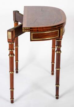 John McLean Regency Rosewood Banded Foldover Games Table Attributed to John McLean - 4444796