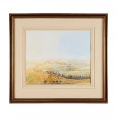 John Miller Jerusalem across the Kidron Valley British Orientalist watercolour painting - 4051318