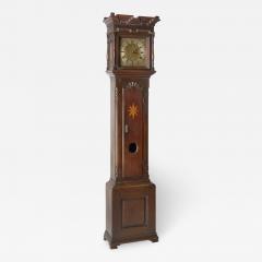 John Miller clockmaker A Pennsylvania tall clock with crenellated top - 1666102