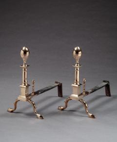 John Molineaux Pair of Bell Metal Andirons made by John Molineaux - 843997