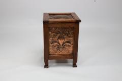 John Pearson John Pearson attri An Arts and Crafts log or coal box with Fleur De Lys details - 4188698
