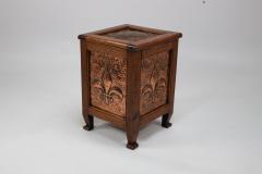 John Pearson John Pearson attri An Arts and Crafts log or coal box with Fleur De Lys details - 4188699