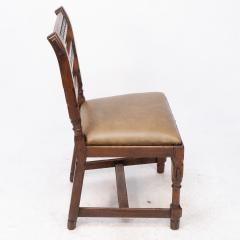 John Pollard Seddon J P Seddon attri An Aesthetic Movement oak side chair with ebonized circles - 4236675