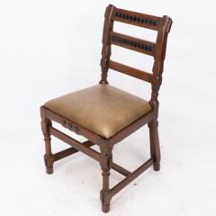 John Pollard Seddon J P Seddon attri An Aesthetic Movement oak side chair with ebonized circles - 4236676