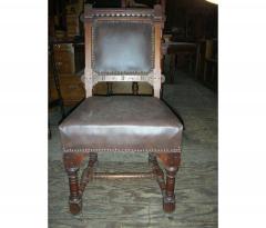 John Pollard Seddon John Pollard Seddon A pair of Gothic Revival oak dining chairs 4 more available - 4183356