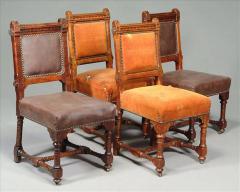 John Pollard Seddon John Pollard Seddon A pair of Gothic Revival oak dining chairs 4 more available - 4183361