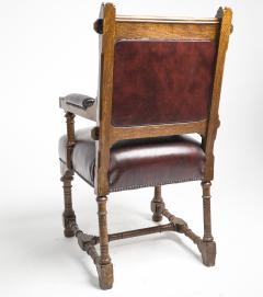 John Pollard Seddon John Pollard Seddon for Seddon Co A Gothic Revival Oak Armchair - 4183370