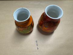 John Poole Vintage Pair of Mid Century Poole Art Pottery Small Vases UK - 4245671