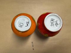 John Poole Vintage Pair of Mid Century Poole Art Pottery Small Vases UK - 4245673