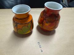 John Poole Vintage Pair of Mid Century Poole Art Pottery Small Vases UK - 4245674