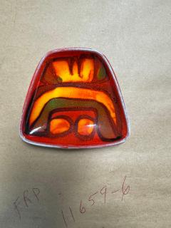 John Poole Vintage Set of Mid Century Poole Art Pottery Saucers UK - 4245700