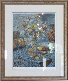 John Powell Limited Edition Serigraph French Still Life Late 20th Century - 4699234
